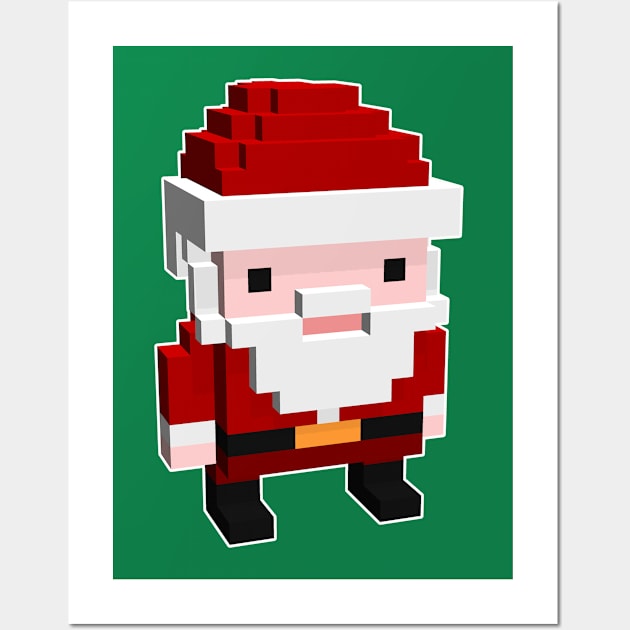 Santa Wall Art by tinrobotstudios